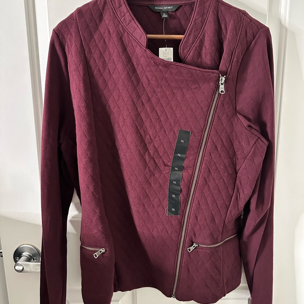Banana Republic Quilted Side Zip Jacket XL